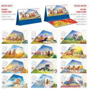 Mẫu in lịch để bàn đẹp năm 2026