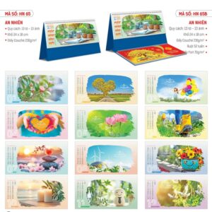 Mẫu in lịch để bàn đẹp năm 2026