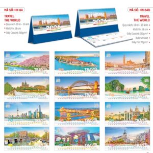 Mẫu in lịch để bàn đẹp năm 2026