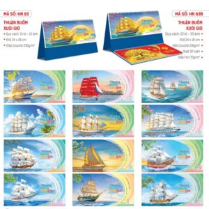 Mẫu in lịch để bàn đẹp năm 2026