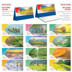 Mẫu in lịch để bàn đẹp năm 2026
