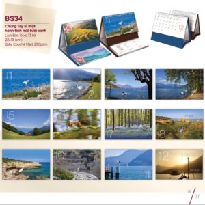 Mẫu in lịch để bàn đẹp năm 2026