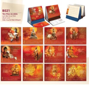 Mẫu in lịch để bàn đẹp năm 2026