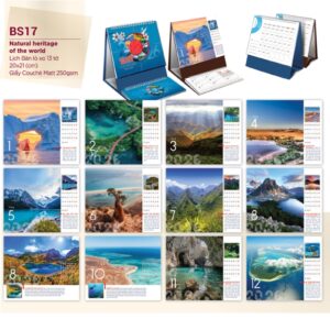 Mẫu in lịch để bàn đẹp năm 2026