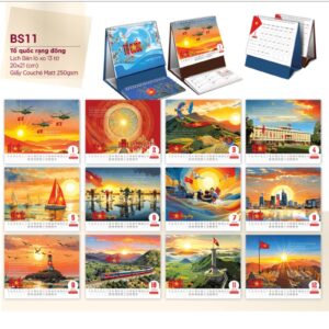 Mẫu in lịch để bàn đẹp năm 2026