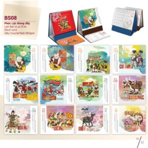 Mẫu in lịch để bàn đẹp năm 2026