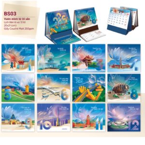 Mẫu in lịch để bàn đẹp năm 2026