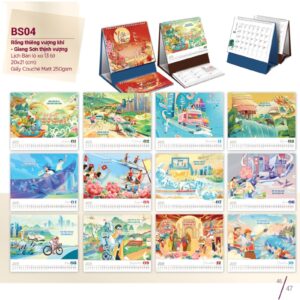 Mẫu in lịch để bàn đẹp năm 2026