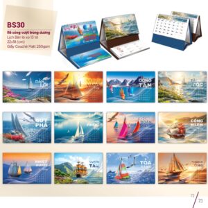 Mẫu in lịch để bàn đẹp năm 2026