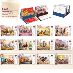 Mẫu in lịch để bàn đẹp năm 2026