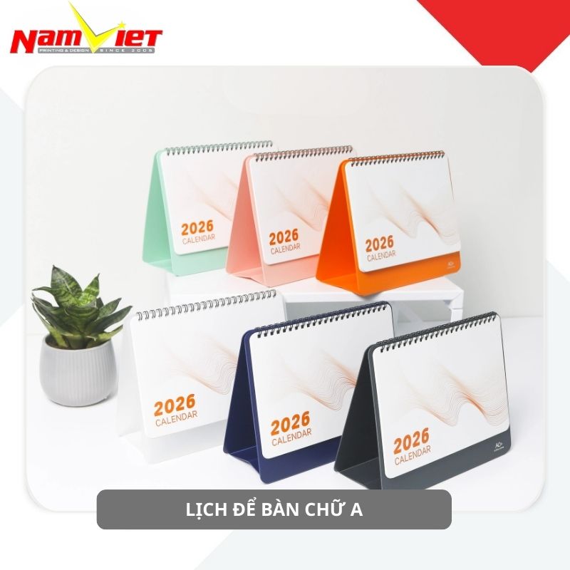Lịch để bàn dáng chữ A