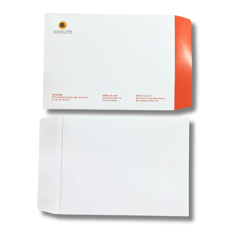 Bao thư A4 được sử dụng nhiều trong môi trường doanh nghiệp để đựng hợp đồng, báo giá, hồ sơ năng lực và các tài liệu khổ A4.