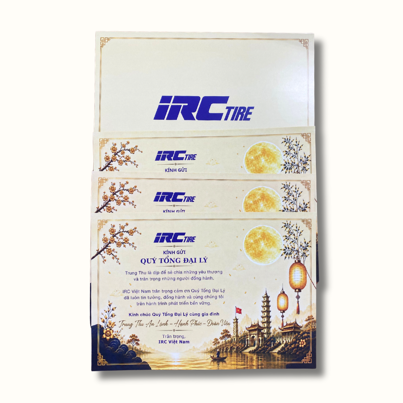 Thiệp có kích thước nhỏ gọn, dễ đặt cùng sản phẩm.